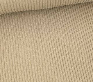 Hipster Bündchen - Rippen - Uni - Schlauchware - Sand
