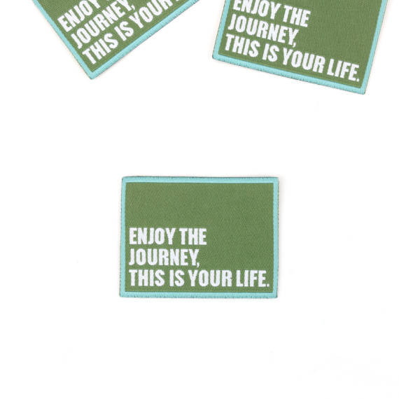 1 XXL Label - ENJOY THE JOURNEY, THIS IS YOUR LIFE - Farngrün - Anlukaa