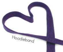 1m flache Kordel - Hoodieband - Kapuzenband - Lila