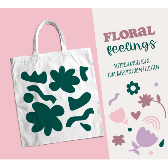 FREEBIE - Floral Feelings - Siebdruck Vorlagen