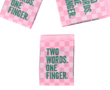 1 Label - TWO WORDS. ONE FINGER - Blassrosa/Rosa