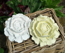 Silikon - Gießform - Pfingstrose - aufgeblühte Blüte - vielfältig nutzbar