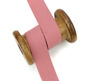 2,5 Meter Gummiband - Zugeschnitten -  Uni - 25mm - Altrosa