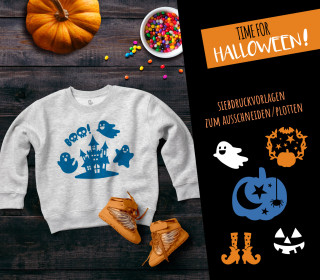 FREEBIE - It's Time For Halloween - Siebdruck Vorlagen