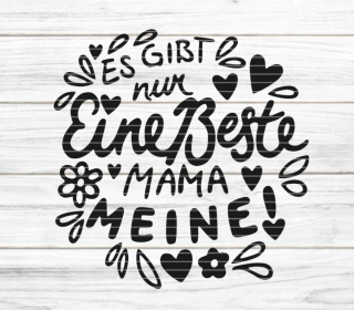 Beste Mama Plotterdatei SVG DXF FCM