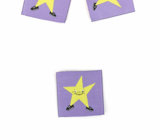 1 Label - Stern - Altlila - Katzengold Design