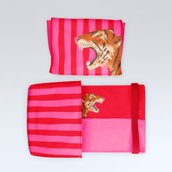 DIY-Nähset - Buch-Organizer - Tierisch Bunt - Tiger - Andrea Liesert - Softshell - abby and amy