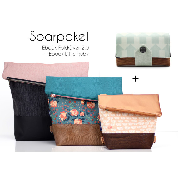 Geldbörse "Little Ruby" + Ebook Tasche "FoldOver 2.0" im Sparpaket