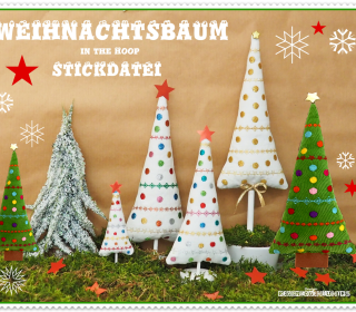 Stickdatei ITH Weihnachtsbaum Winter Weihnachten  Advent