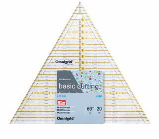 1 Patchwork-Lineal - Omnigrid - 60° Dreieck MULTI - Prym - Transparent