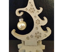 Silikon - Gießform - Tannenbaum - 2-teilig - Weihnachtsdeko - vielfältig nutzbar