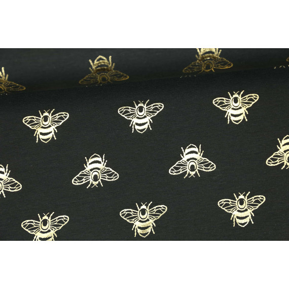 Jersey Glänzend Bienen Shiny Little Things Schwarz/Gold