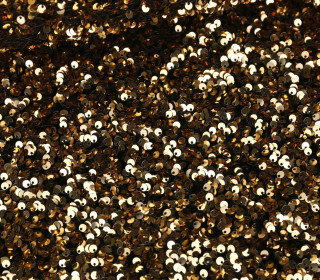 Paillettenstoff - Schimmernd - Glamour - Uni - Gold