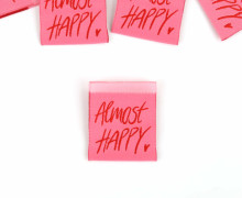1 Label - Almost HAPPY - kleines Herz - Rosé - EMJO-DESIGN