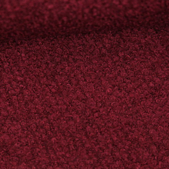 Woll Boucle - Uni - Dunkelrot