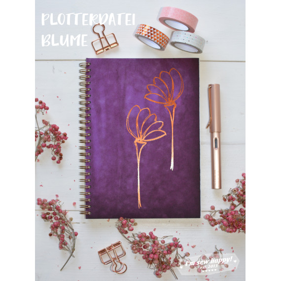 Plotterdatei Blume gewerbliche Nutzung