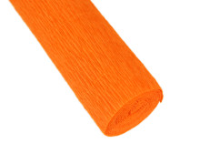 Floristenkrepp - Blumenkrepp - Krepppapier - 1 Rolle - 50cm x 250cm - uni - Orange