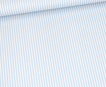 Baumwolle - Webware - Stripe - Weiß/Hellblau