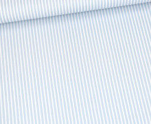 Baumwolle - Webware - Stripe - Weiß/Hellblau