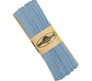 2 Meter Jersey Paspelband - 1,2cm x 2m - Zugeschnitten - oaki doki - Hellblau (103)