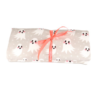 1m Zuschnitt - Sommersweat - Flatternde Geister - Sandgrau - Bio Qualität - Kathi Bondzio - abby and me