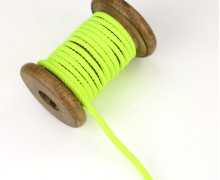 1m Hoodieband - Schmale Kordel - Gedreht - 5mm - Neongelb