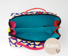 DIY-Nähset - KLEIN - Kosmetiktasche - Binz - Hearts Blue - Hamburger Liebe - abby and amy