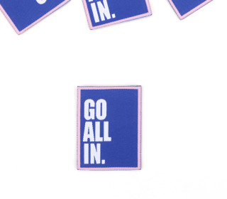 1 XXL Label - GO ALL IN. - Tintenblau - Anlukaa