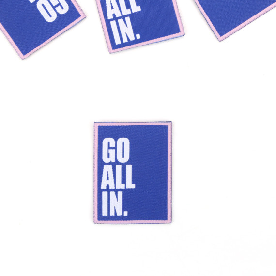 1 XXL Label - GO ALL IN. - Tintenblau - Anlukaa