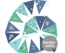 DIY - Wimpelkette - Schulkind - Cosmic - Velvet - abby and amy