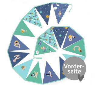 DIY - Wimpelkette - Schulkind - Cosmic - Velvet - abby and amy