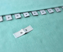 10 Größenlabel - Größenetiketten - XL - Weiß