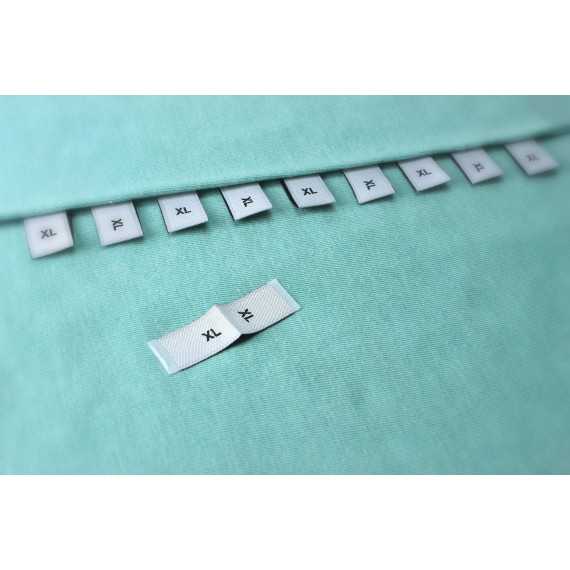 10 Größenlabel - Größenetiketten - XL - Weiß