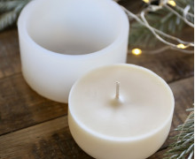 Silikon - Gießform - Kerzen-Refill für Besondere Christbaumkugeln - Kerzenglas - Kerzengefäß - 6,8oz - offizieller Partner von Boowan Nicole - vielfältig nutzbar