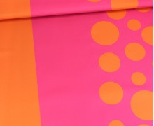 Outdoorstoff - Lucky DOTS - Orange/Pink - abby and amy