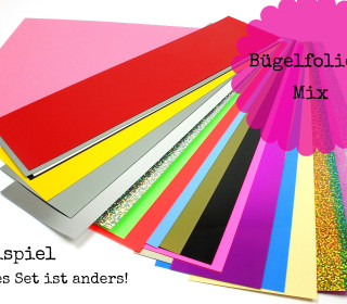Bügelfolien-Mix - Flexfolien-Set - Bunt (Mengeneinheit: 1piece).