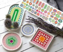 Outdoorstoff - Mosaic - Inlays für Silikon - Probierset - bienvenido colorido - abby and amy