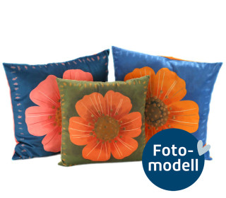 FOTOMODELL - Kissen-Set fertig genäht - Beautiful Flowers - Velvet - KnilchArt Design