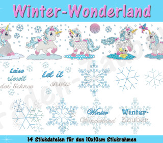 Winter-Wonderland - für den 10x10cm Rahmen