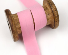 1m Schrägband - Saumband - Elastisch - Matt - 20mm - Rosa