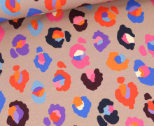 Bio-Sommersweat - French Terry - Glamouflage - Gleam - Taupe Pastell - Hamburger Liebe