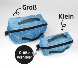 DIY-Nähset - Kosmetiktasche - Binz - Flower Line Art - GRÖSSENAUSWAHL - abby and amy