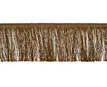 1 Meter Fransenband - Fransenborte - 10cm - Schokoladenbraun