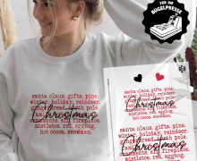 Onkel Bo's Bügelbilder - DIN A4 - Christmas Words - BIG