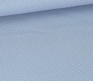 Bio-Elastic Minijacquard Jersey - 3D - Moody Knit - Choose Your Vibe - Hamburger Liebe - Graublau/Flieder