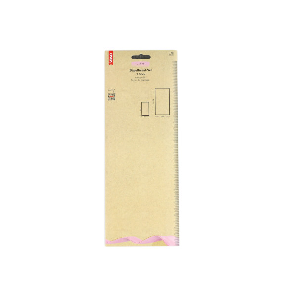 2 Bügellineale - Set - 10cm x 30cm und 5cm x 15cm - Hitzebeständig - veno