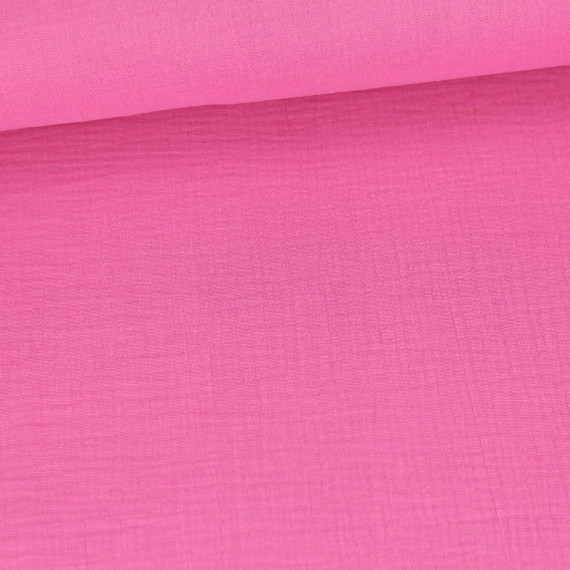 Musselin - Muslin - Double Gauze - Uni - 125g - Schnuffeltuch - Windeltuch - Rosa