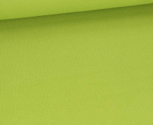 Jersey - Feine Rippen - Bündchen - Uni - Maigrün
