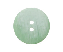 1 Polyesterknopf - Rund - 23mm - 2 Löcher - Farbverlauf - Hellgrün
