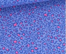 Strick Jersey - Schmale Rippen - Mini Leo - Himmelblau